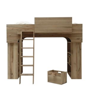 cama alta / de solteiro / contemporânea / infantil