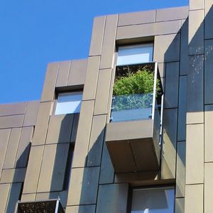 fachada ventilada em alumínio