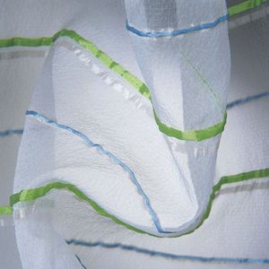 cortina de voile listrada