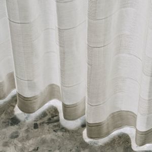 cortina de voile de cor lisa 1