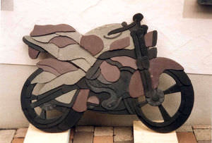 escultura em ardósia