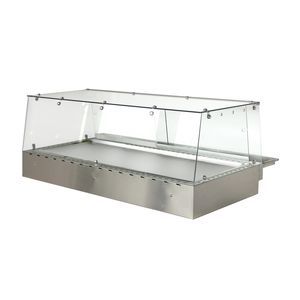 vitrina de aquecimento de bancada