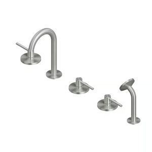 conjunto misturador para banheira em aço inoxidável 316L
