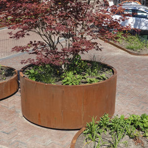 floreira em aço Corten 1
