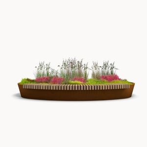 floreira em aço Corten