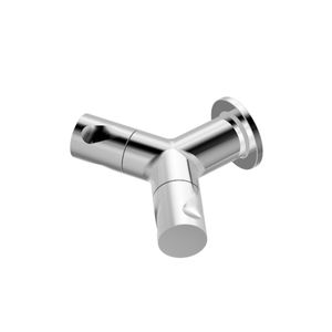misturador bicomando para box de banheiro / embutido / em metal cromado / para banheiro