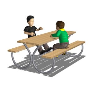 mesa de piquenique clássica