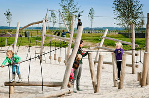 circuito de obstáculos para parque infantil
