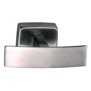 cabide de parede contemporâneo / em inox / duplo / para hotel