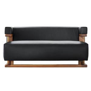 sofá de design Bauhaus / em tecido / em carvalho / em nogueira