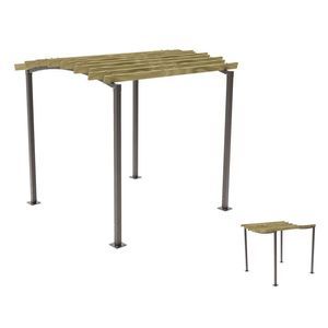 pérgola com ancoragem dos pilares