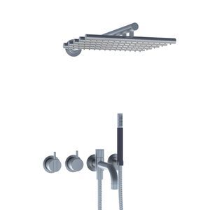 conjunto misturador para banheira em aço inoxidável