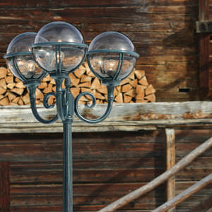 poste de iluminação para jardim
