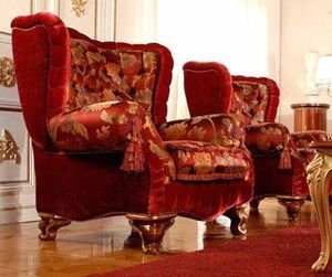 poltrona de estilo / em tecido / Bergère