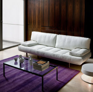sofá modular / contemporâneo / em tecido / em couro