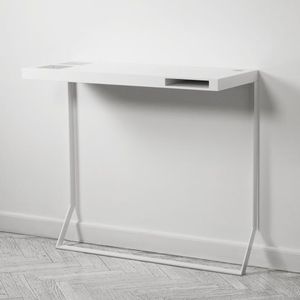 mesa secretária em alumínio / contemporânea / da linha comercial / de parede