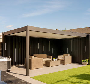 pérgola apoiada em parede
