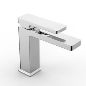 misturador monocomando para lavatório / em metal cromado / 1 furo