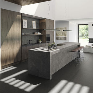 tampo de bancada em porcelanato arenito / para cozinha / para banheiro / para ambiente externo