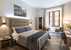 quarto de hotel contemporâneo