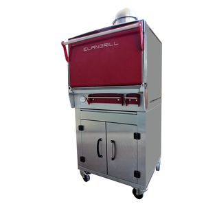 forno a carvão / instalação livre / com soleira fixa