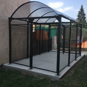 abrigo para bicicletas com sistema de segurança