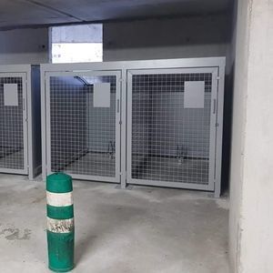 abrigo para bicicletas em aço