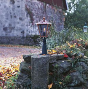 poste balizador de iluminação de jardim