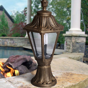 poste balizador de iluminação de jardim