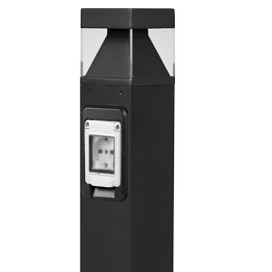poste balizador de iluminação de jardim