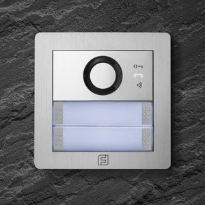 porteiro eletrônico cinza 1