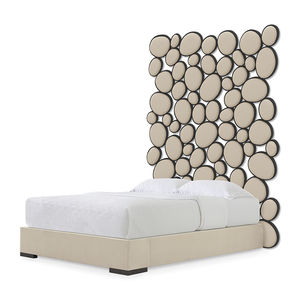 cabeceira para cama de casal / de design original / em tecido / estofada