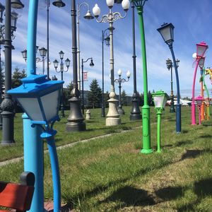 poste de iluminação para jardim
