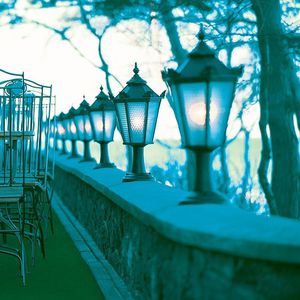 poste balizador de iluminação de jardim
