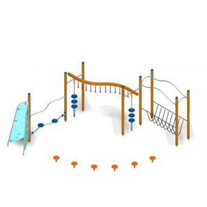 circuito de obstáculos para parque infantil