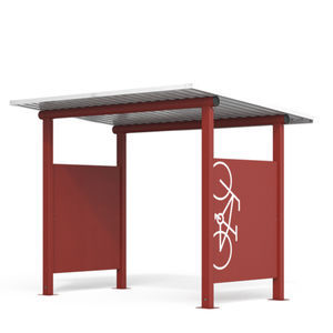 abrigo para bicicletas em aço