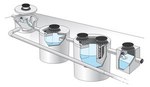 estação de tratamento de água pluvial