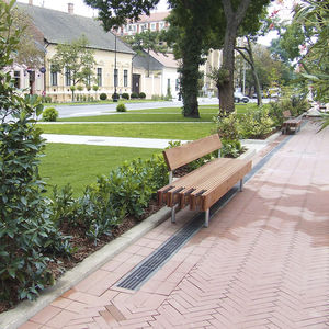 calha de escoamento com grelha