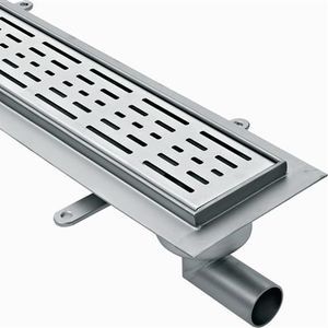 ralo linear de chuveiro em aço inoxidável