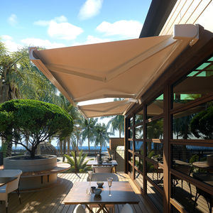 toldo reto de braço pivotante