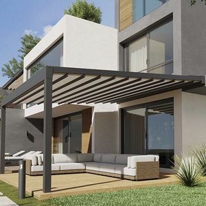 pérgola apoiada em parede