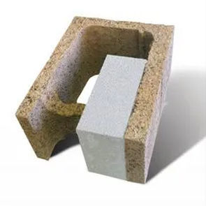 bloco de cofragem em madeira-concreto