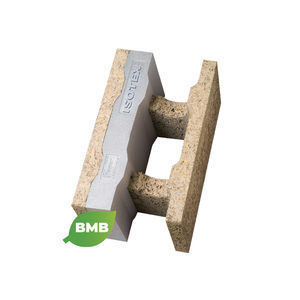 bloco de cofragem em madeira-concreto