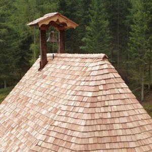 telha shingle em madeira
