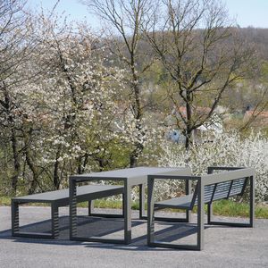 mesa de piquenique contemporânea