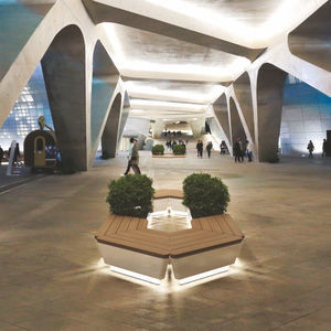 banco para espaço público contemporâneo