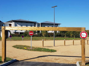 pórtico para limitação de altura removível 1