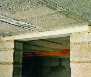 pré-lintel em concreto