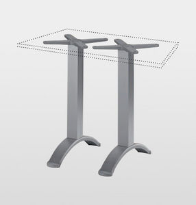 base de mesa em alumínio