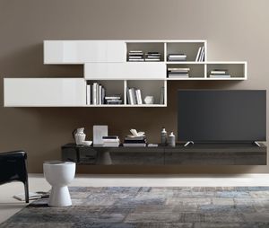 móvel de parede de sala contemporâneo 1